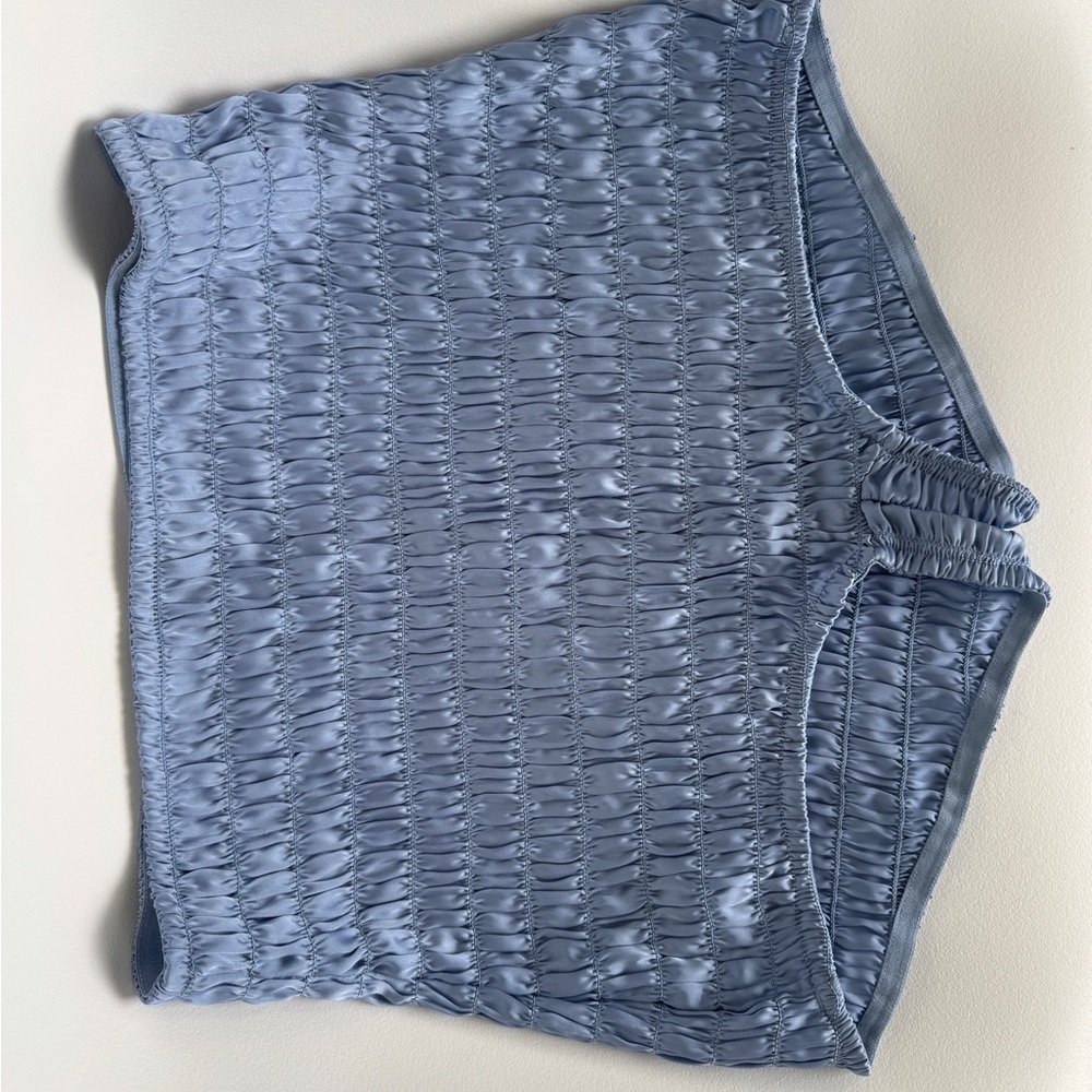 Free People Ruched Shorties bloomers in Kentucky blue